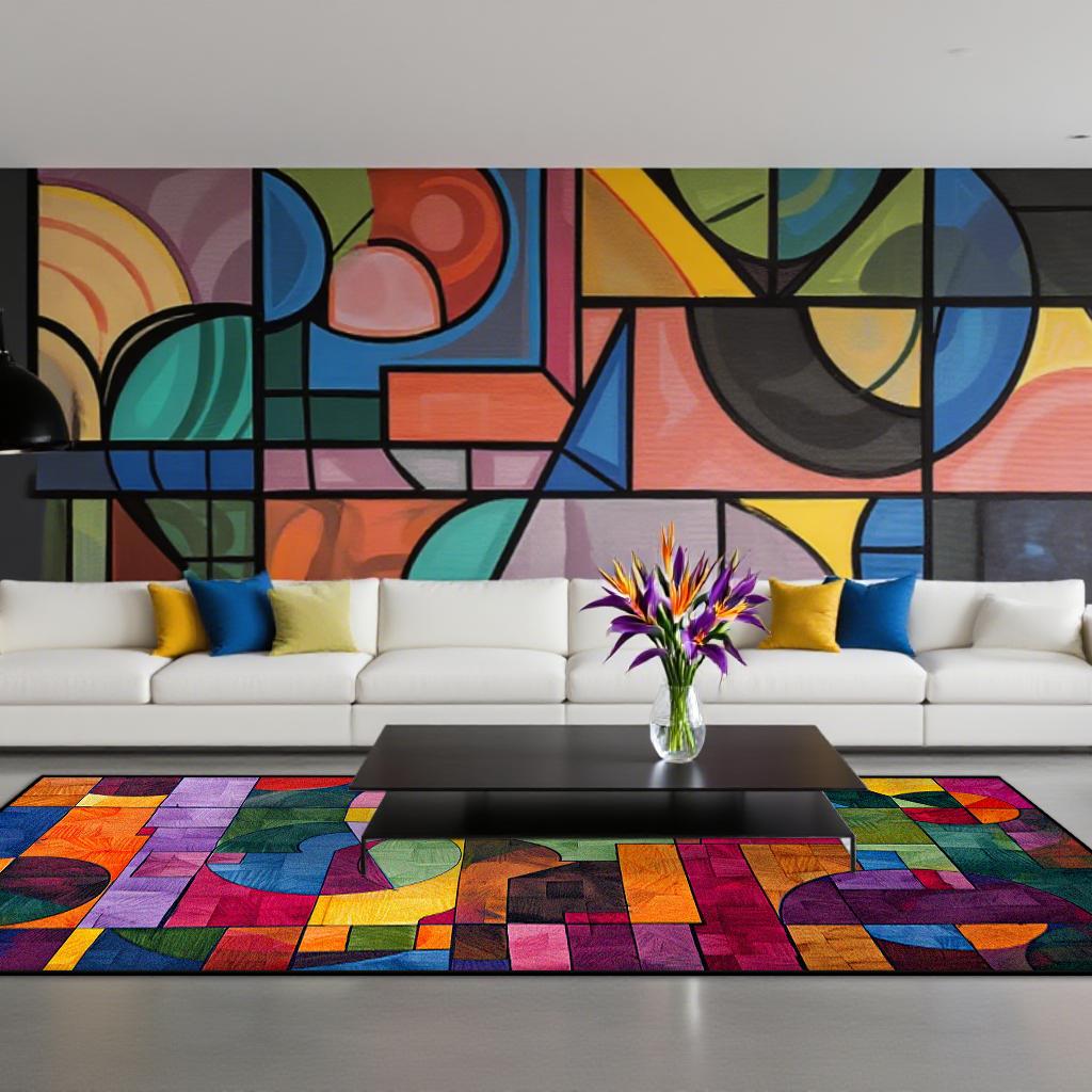 

Современный геометрический ковер Nordic Abstract Design Большие ковры для гостиной спальни Противоскользящий домашний декор 60*90cm