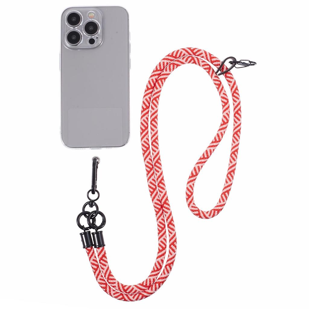 Crossbody Phone Lanyard 8mm Thickness Adjustable Phone Neck Strap with Tether Tab