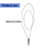 Alloy Zippers Necklace Adjustable Length Clavicle Chain Personalized Neckchain Fashionable Jewelry for Men and Women