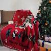Christmas Tree Knitted Blanket Winter Thick Sofa Bed Throw Home Decor