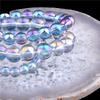6/8/10/12 MM Crystal Beads AB Polished Austria Crystal Glitter Moonstone Round Loose Beads For Jewelry Making Round Spacer Beads