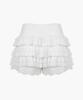 Rough Neck Lace Tutu Pants Skirt White