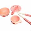 Kids Wooden Kitchen Accessories, Pretend Play Tableware Set, Bowl, Mug, Plate, Spoon, Gift for