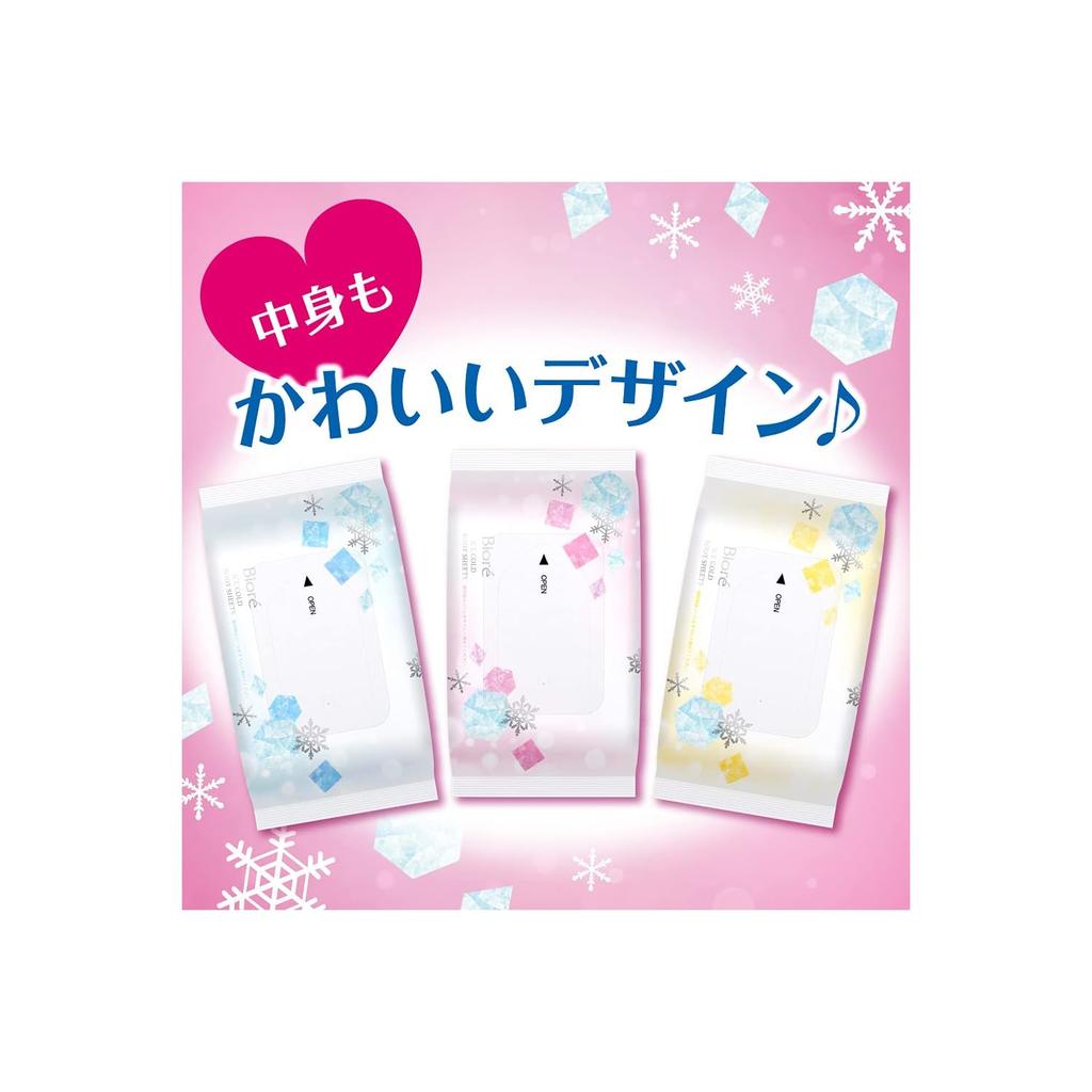 Biore Cooling Body Sheets Floral Scent 20 Sheets Large Thick Wipes Heat Relief Summer