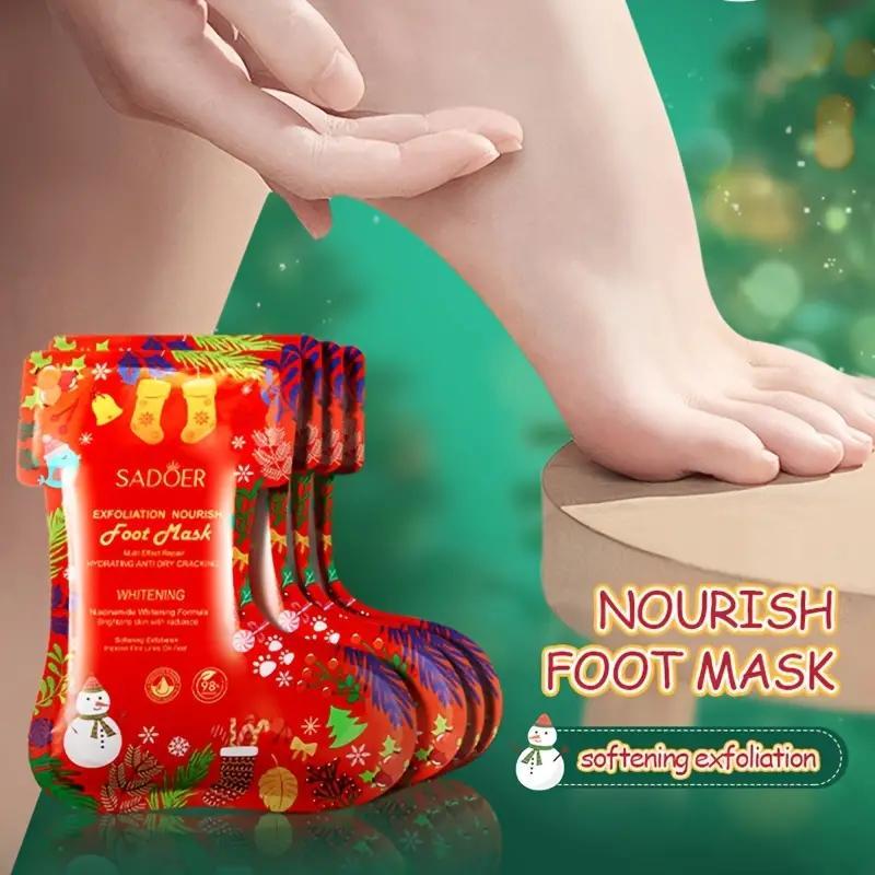Aloe Vera & Niacinamide Moisturizing Foot Mask - Hypoallergenic, Alcohol-free, Exfoliates and Moisturizes Dry Skin for Smooth Feet
