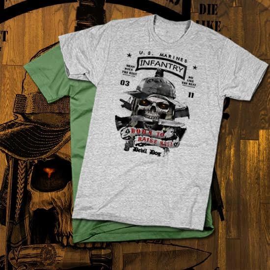 Infantry T-Shirt 0311 Grunt Combat Veteran Military new cotton tee S to 3XL S