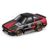 Maisto 1/64 Scale Muscle Machines Muscle Transporter Diecast Model Car (JDM Flatbed/1983 Toyota Trueno Sprinter - Black/Red 11557)