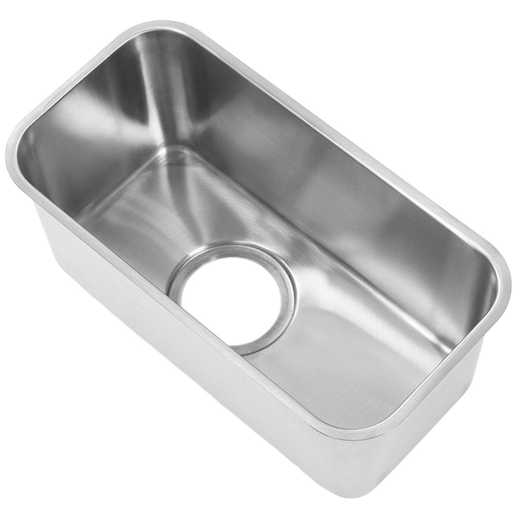 RV Sink Square 390x190x185mm 304 Stainless Steel Large Capacity Flush Mounted Camper Sink with 90mm 