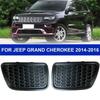 A Pair of Left + Right Front Lower Grille Tow Insert Bezel Fit For Jeep Grand Cherokee 2014-2016 Direct Replacement #68143099AC
