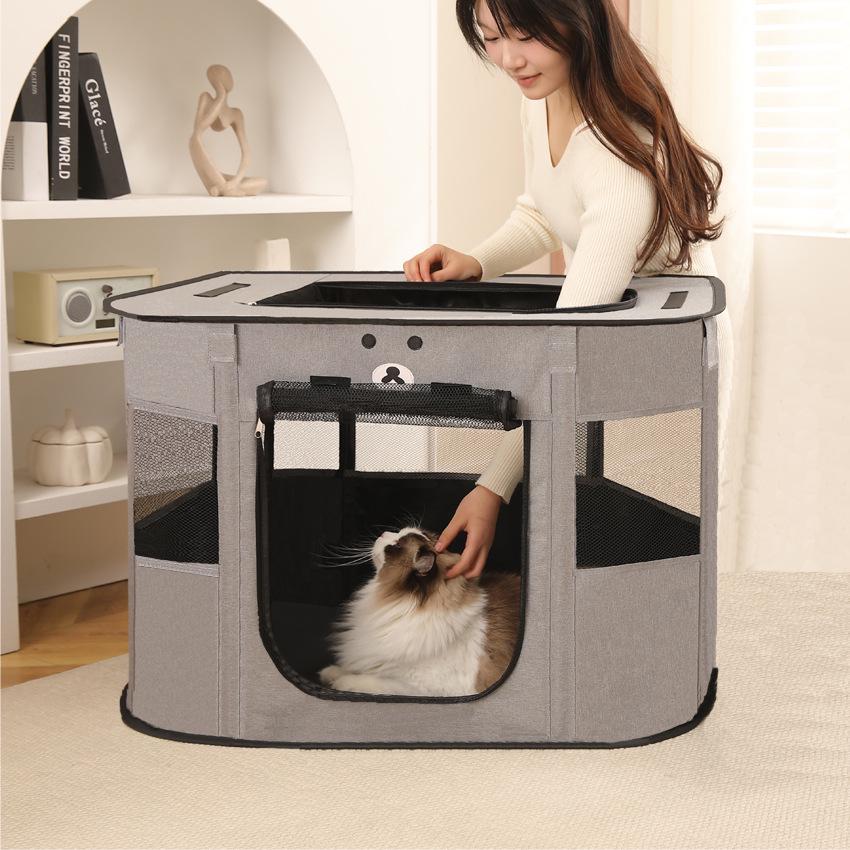 Geburtszelt für Katzen und Hunde: Geschlossene Wurfbox für Haustier-Trächtigkeit & Geburt