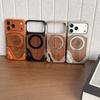 Holz Handyhülle Mit Drehbarer Halterung Magnetisch Stoßfest IPhone 17 Pro Max 18
