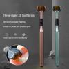 Luxury Three-Sided Soft Bristle Toothbrush: Comfortably Cleans Gums & Tongue