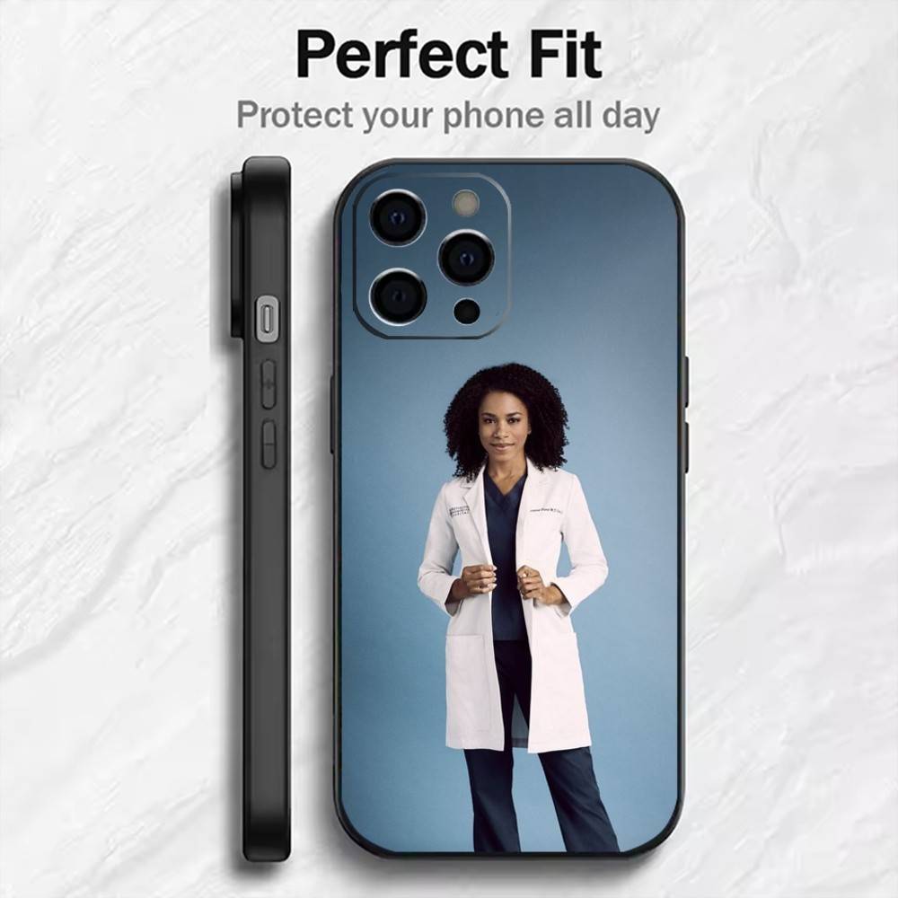 

Actors In G-Grey s A-Anatomy Phone Case For iPhone17,16,15,14,13,12 Plus,Max Soft Silicone Black Cover iPhone15promax