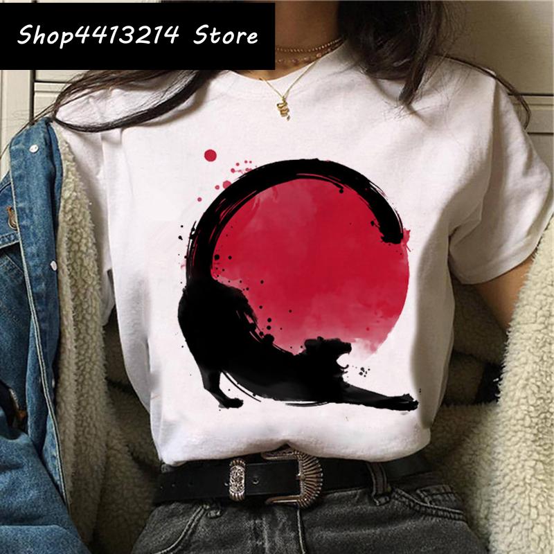 Cat Harajuku Funny Cartoon T Shirt Women Cute Anime Ullzang Tshirt Grunge Kawaii S Fashion Tshirt Korean Style Top Tee Female