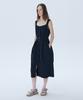 Awi Nylon Belted Dress_Black