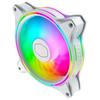 Ventilateurs de boîtier - cooler master - mf120 halo 3-en-1 - 120 mm - argb à double boucle - blanc