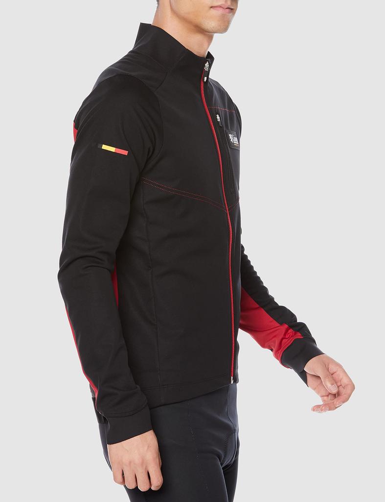 Lion de Kapelmuur Cycling Windproof Jacket Black x Size L Jacket, Autumn/Winter EVO, Red,