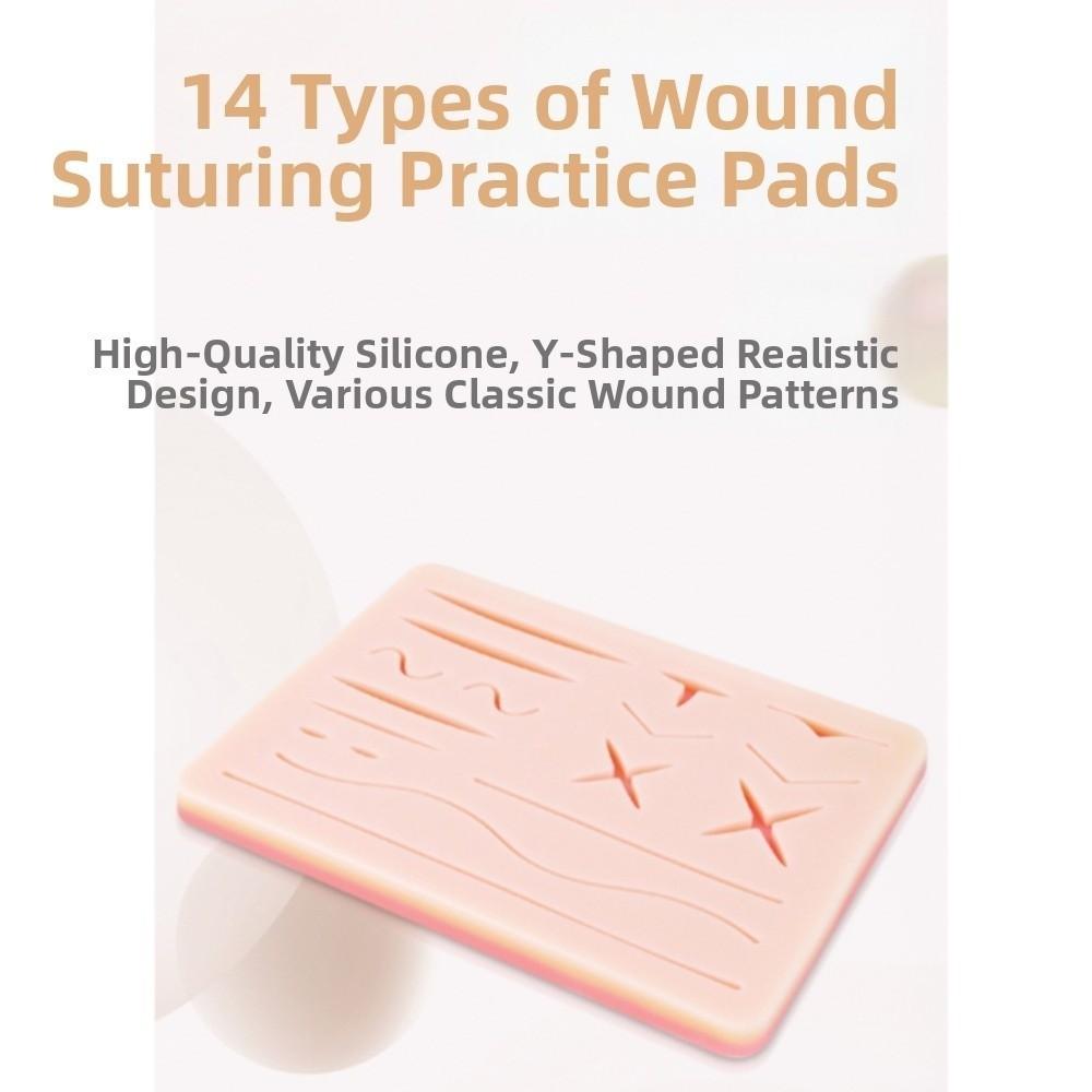 Silicone Suture Practice Training Kit Suturing Practice Operate Suture Teaching Equipment  Students