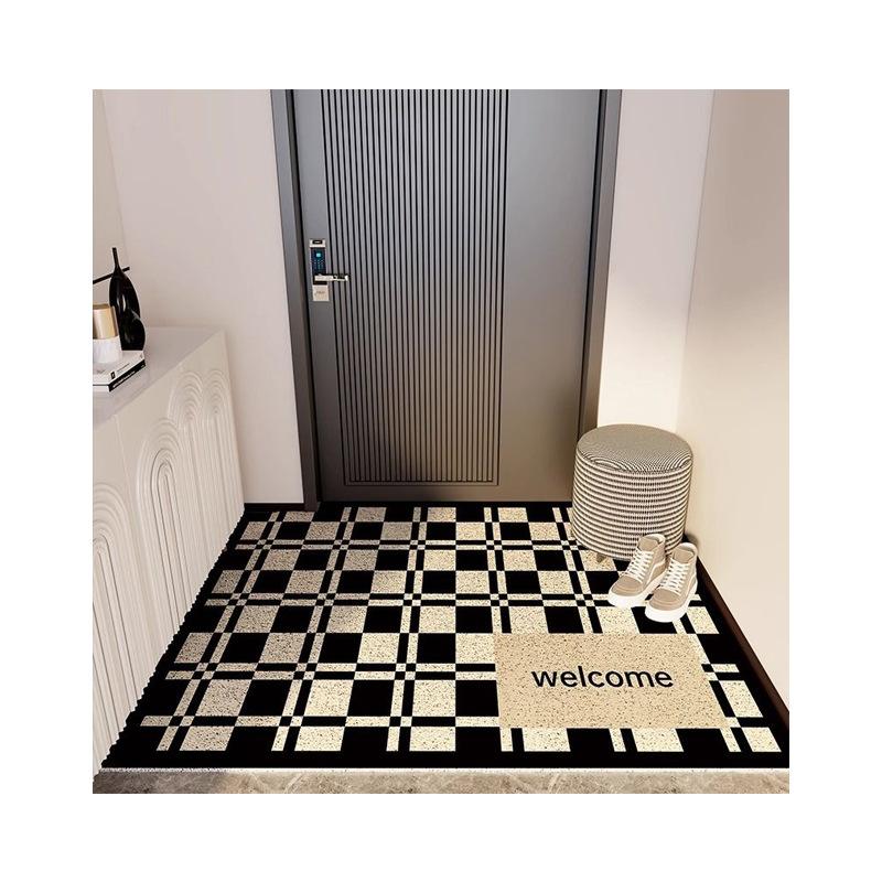 Eingangsfußmatte Fußmatte Haushaltseingang Seidenring Fußmatte Verschleißfest und Rutschfest Fußmatte
