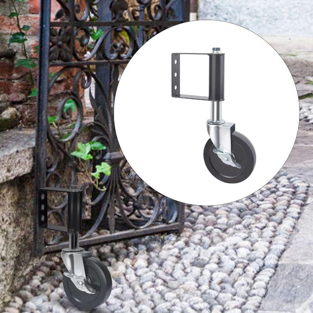 Suppress Vibration 360° Rotate Gate Wheels With Brake Gate Caster Wooden Gate and Fence