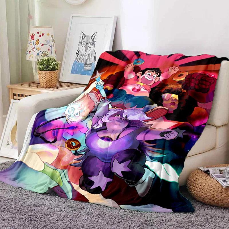 Soft Warm Anime Curly Hair Steven Universe Living Room Sofa Cover Carpet for Beds Decoration and Picnic Blanket for Kids