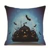 Halloween Linen Pillow Cover Printed Pillow Cover