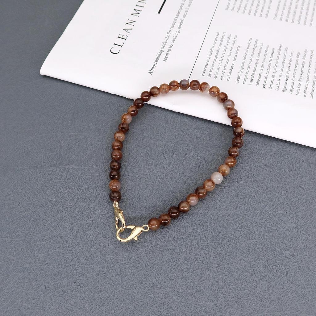 Two-tone Coffee Leopard Bee Print Chain Handbag with Crossbody Shoulder Strap