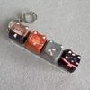 Cute Cat Cat Fidget Clicker Keychain Finger-Tip Pressing Button Finger Keyboard Pendant  Key Ring