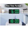 Digital Alarm Clock Upgraded Version LED Clock for Bedroom Electronic Desktop Clock with Temperature Display 5 Level Bright