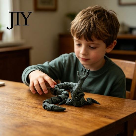 Premium 3D Print Collectible Printed Sea Monsters, Articulated Fidget Toy, Eater Deep Creature Handcrafted Monsters Statue Collectible, Stress Relief