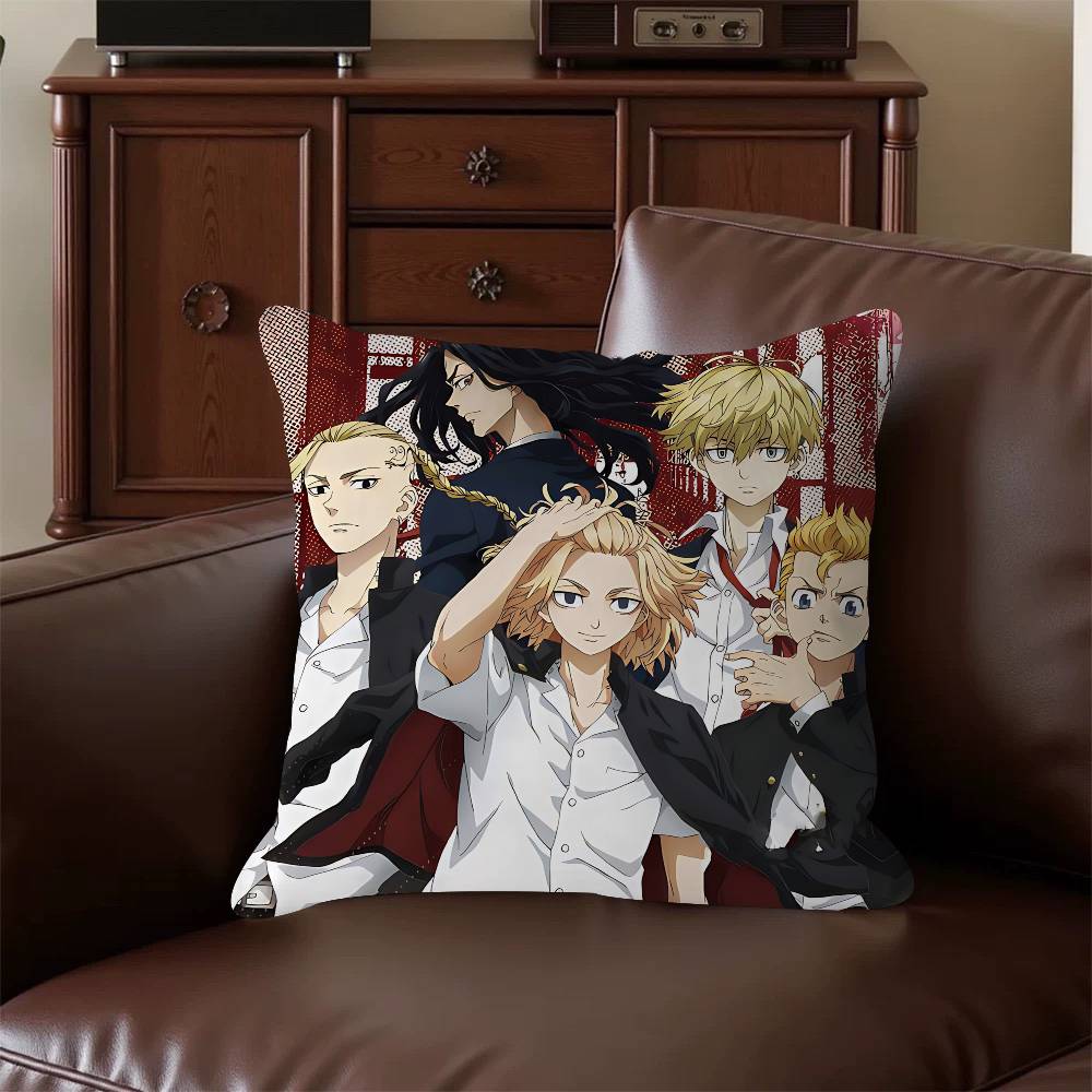 Anime T-Tokyo-Revenger Kissenbezug 30x50 Polyester Sofakissen Dekorative Wurfkissen Heimdekoration Kissenbezug