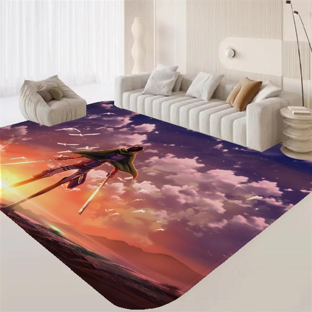 A-Attack On T-Titan Room Mats Retro Multiple Choice Living Room Kitchen Rug Non-Slip Welcome Rug