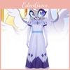 Disfraz Cosplay de Angel Emily de Hazbin Hotel Cómoda Tela de Poliéster Para Halloween