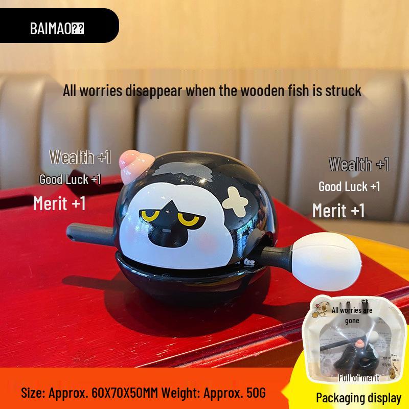 

Wooden Fish Emotion Control Desktop Ornament