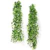 2.1M Artificial Hanging Plant Fake Vine Ivy Leaf Greenery Garland Garden Fence Exterior Decor Wall Wedding Home Party Decor