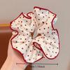 1pcs New Red Luxury Sweet Polka Dot Ponytail Hairband with Bun Hair Tie for Cute Bun Hairstyles - Premium Hair Accessories
