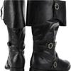 Retro Medieval Boots Nordic Viking Pirate Men Women Boots Riding Long Cosplay Boots for Halloween Party