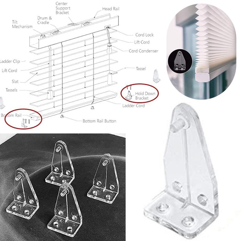 Modern And Simple 1 Inch Curtain Accessories 4-pack Blinds Positioning Hooks