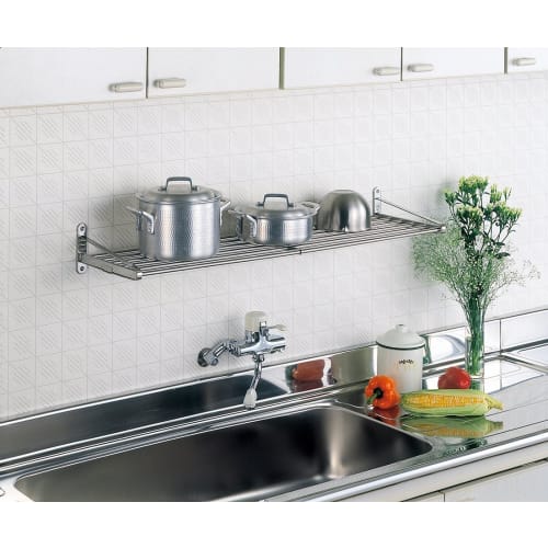 Takubo Industries Draining Pipe Shelf, 90cm, PA5-90