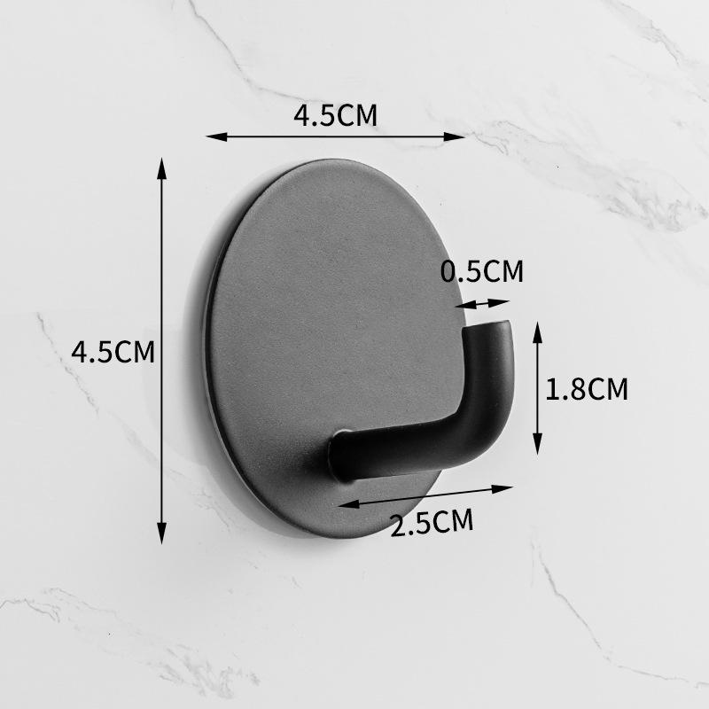 Traceless 304 Stainless Steel Adhesive Hook for Bathroom & Kitchen