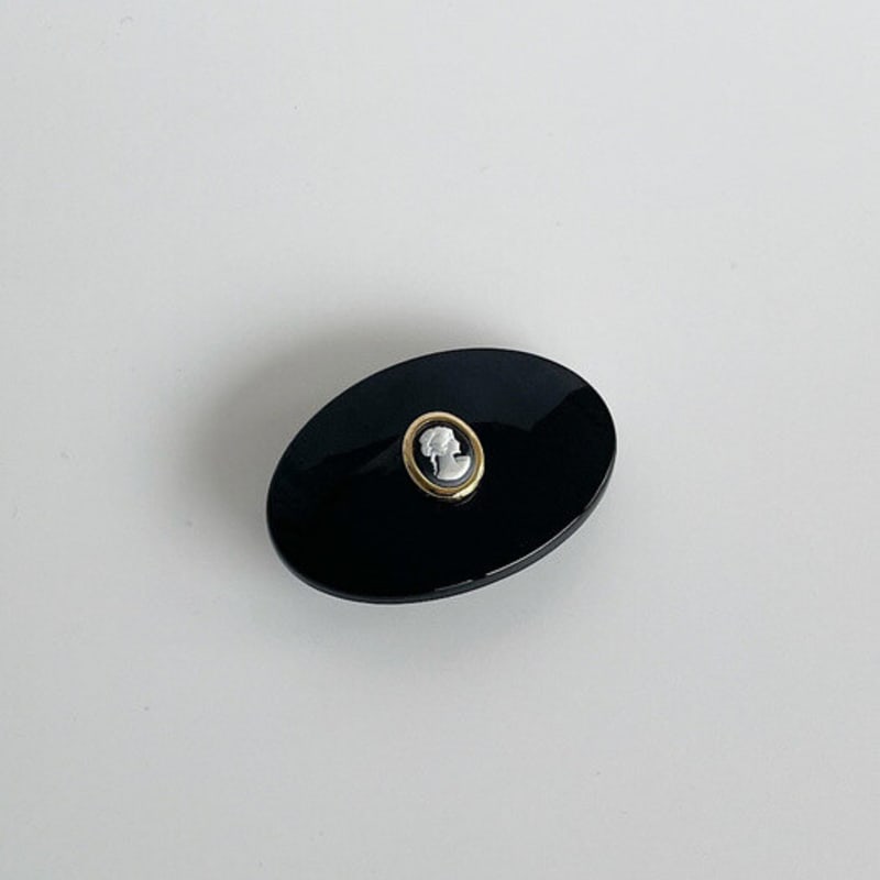 Oar Classic Point Hair Barrette [Black]