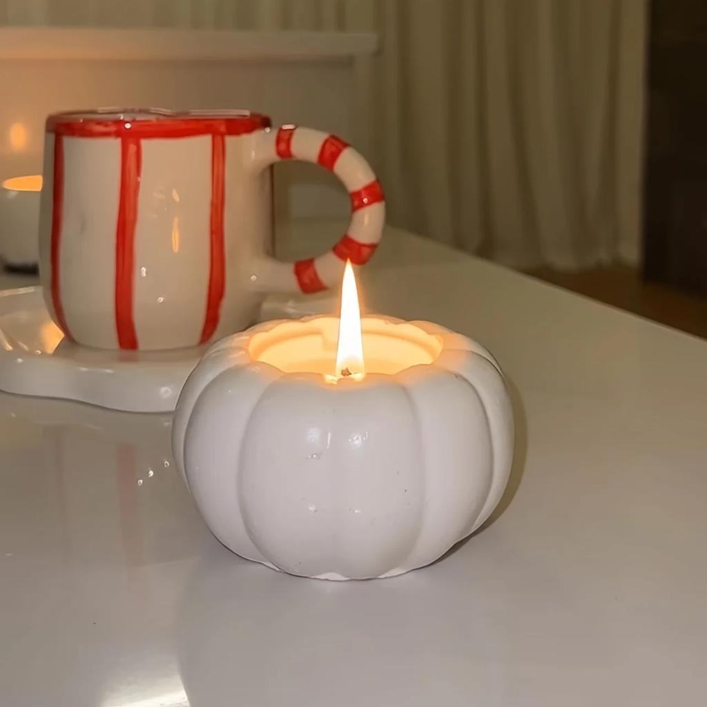 Halloween Series Pumpkin Storage Box Silicone Mold Plaster Candle Holder Jar Making Silicone Mould Handmade Flowerpot Resin