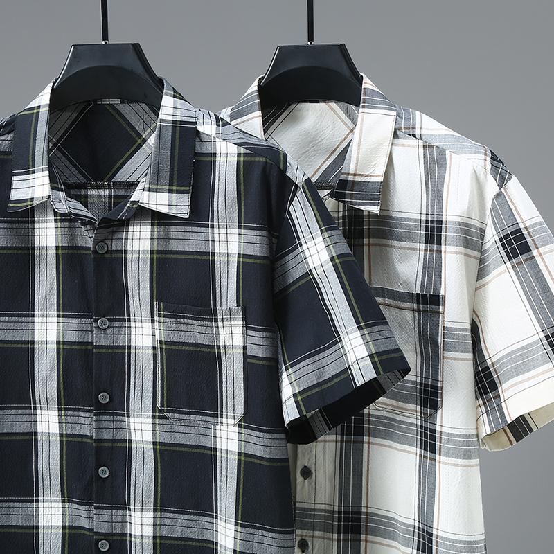 Men's Oversized Shirt Summer Fashion Plus Size 4XL-11XL Casual Short Sleeve Vintage Shirt for Men Tops