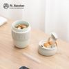 Nanshan Mr. Mini Portable Ceramic Cup with Dual-Use Lid