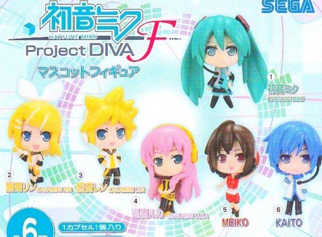 [USED] Hatsune Miku Project DIVA F Mascot Figures - 6 types