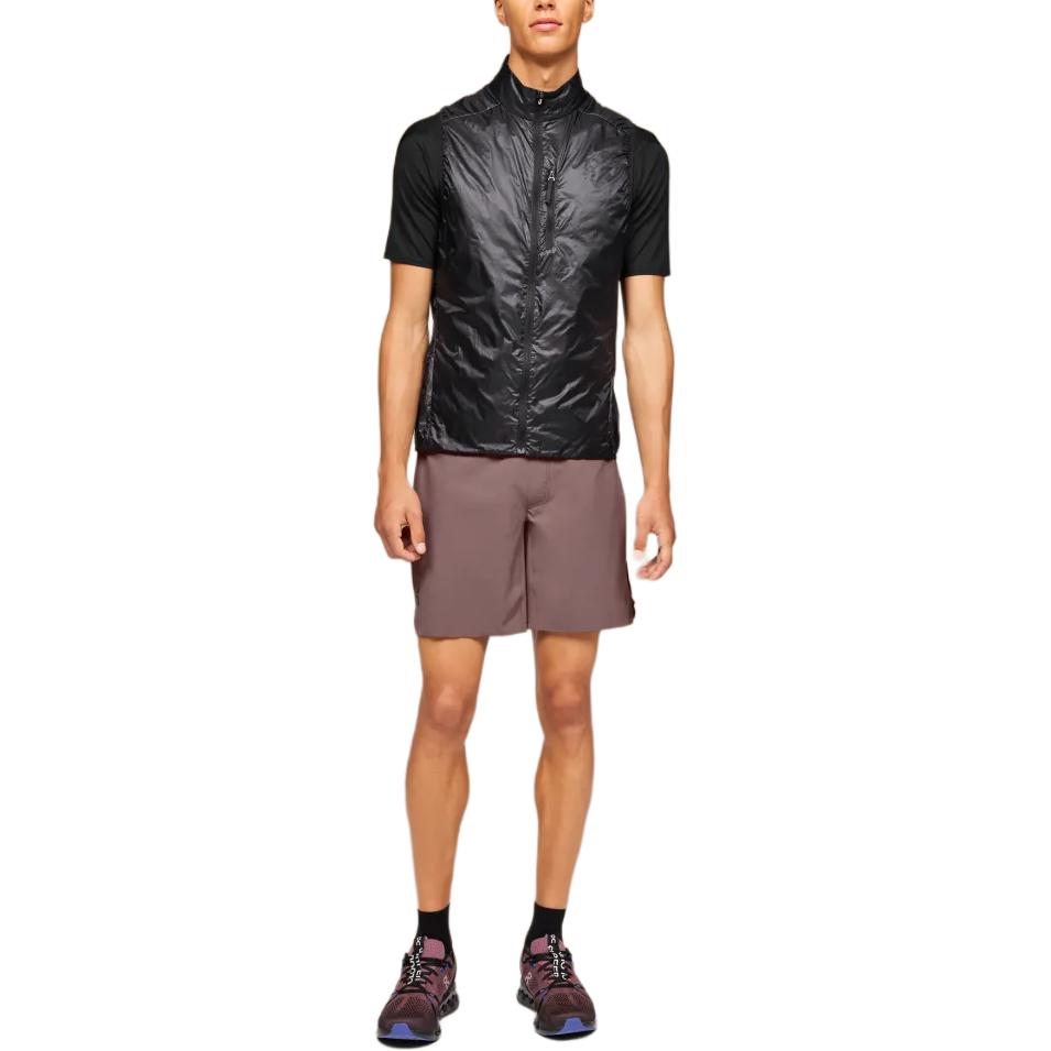 On Weather Vest Solid Color Warm Running Comfortable Sleeveless Vest Men Vests Black 1MD10480553