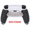eXtremeRate RISE4 Programmable Metal Back Paddle Remap Kit for PS5 Controllers Includes Upgrade Board and Rubber Redesigned White Back Case 4 Silver