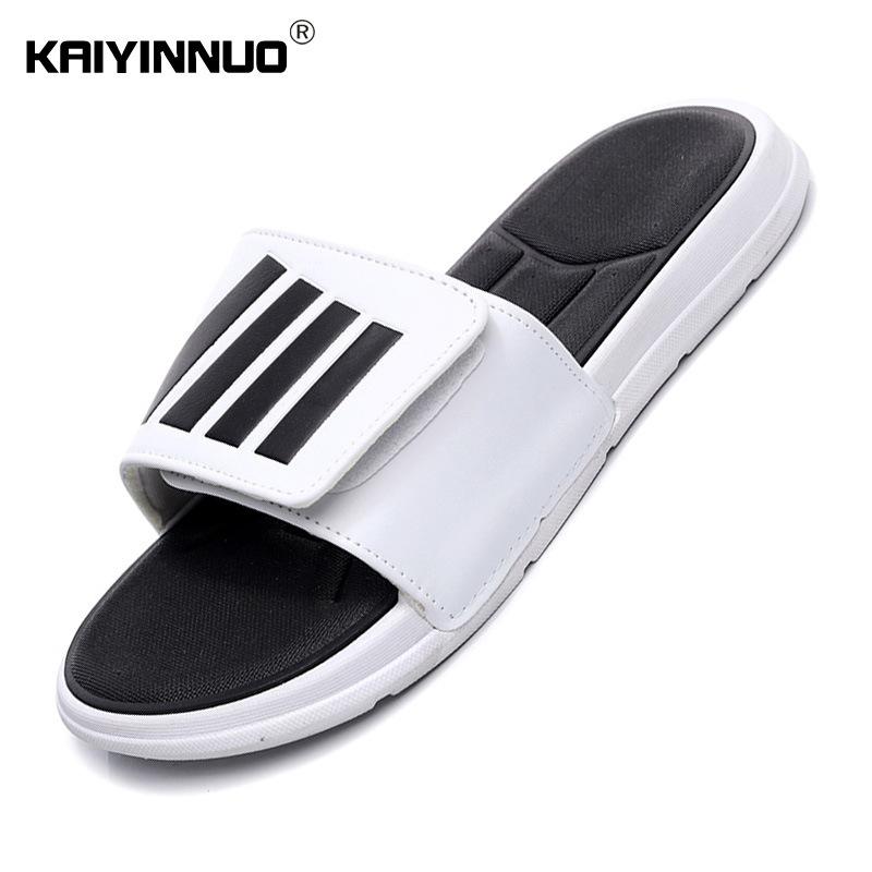 Hausschuhe Herren Trend Sommer Mode Persönlichkeit Haussandalen Plateau Damen Strand Weiche Sohle Paar Ein-Wort-Hausschuhe Herren