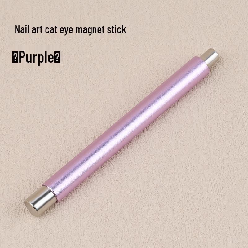 Double-Ended Cat Eye Nail Art Magnet Stick for Gel with Glass Beads