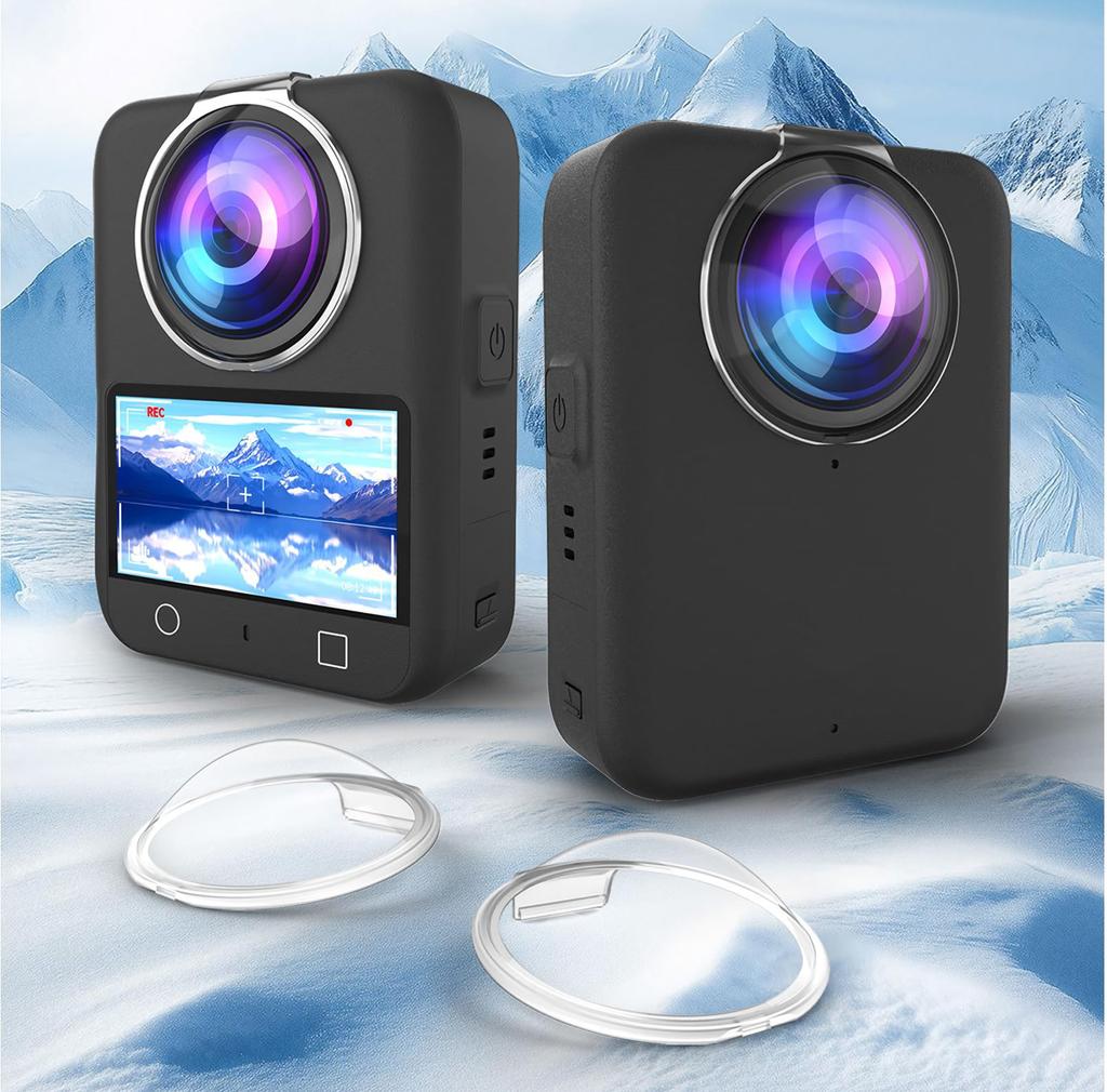 SHEAWA Lens Cover/Guard for DJI OSMO 360, High-Transmittance Transparent PC Protector, Shockproof and Scratch-Resistant, Accessories